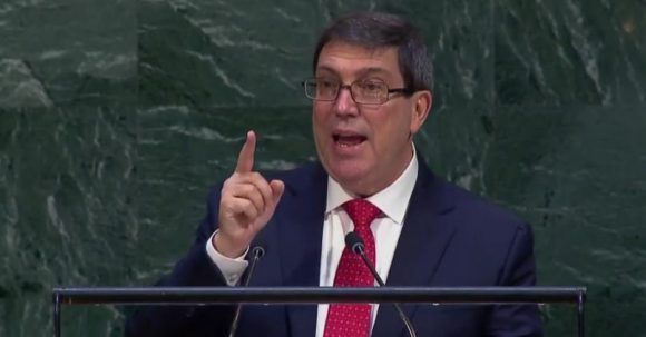 El canciller cubano condenó el discurso retórico e ingerencista de la embajadora norteamericana ante la ONU.
