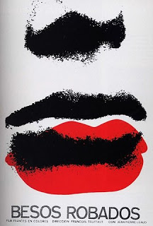 Cartel película Besos robadosm René Azcuy, 1970