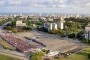 Desfile por el Día Internacional de los Trabajadores en la Plaza de la Revolución en La Habana. Foto: Roberto Garaicoa/ Cubadebate.