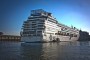 Recogida de desechos de un buque de cruceros atracado en la terminal Sierra Mestra.