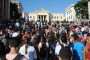 Estudiantes de la Universidad de La Habana suben la escalinata rumbo a las aulas, en el inicio del curso escolar 2017-2018, en La Habana, Cuba, el 4 de septiembre de 2017. ACN FOTO/Omara GARCÍA MEDEROS/sdl