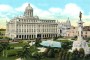 El parque, Palacio Presidencial y la estatua de Zayas (postal de época)