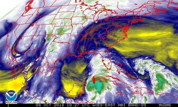 Continental US - Mid-Level Water Vapor - IR
