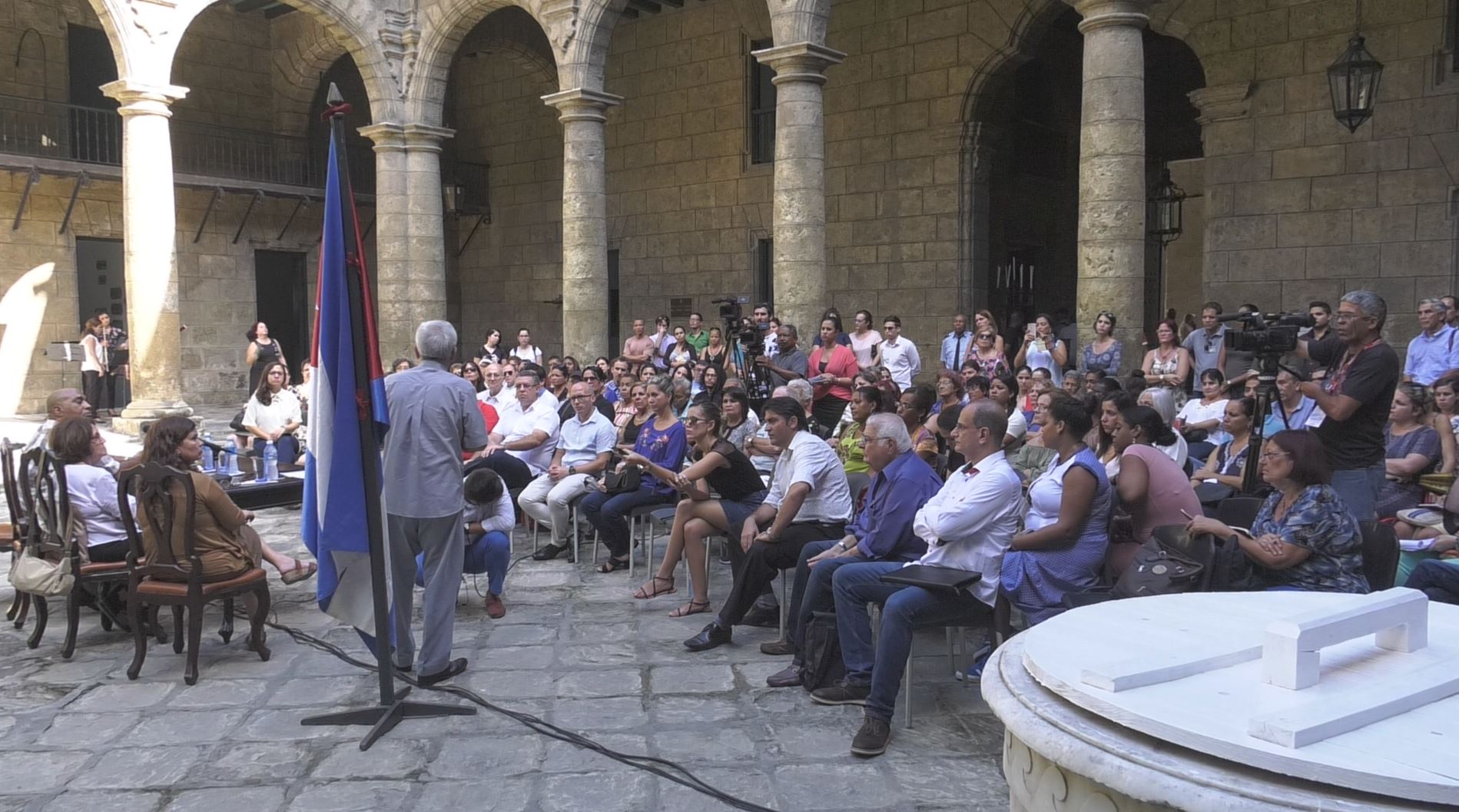 Eusebio Leal en el Museo de la Ciudad