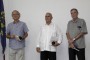 Carlos García Pleyán (I), Fausto Martínez García (D), e Irán Millán Cuétara (C), galardonados con el  Premio Nacional Hábitat, en La Habana, Cuba, el 31 de octubre de 2018.   ACN  FOTO/ Alejandro RODRÍGUEZ LEIVA/ rrcc