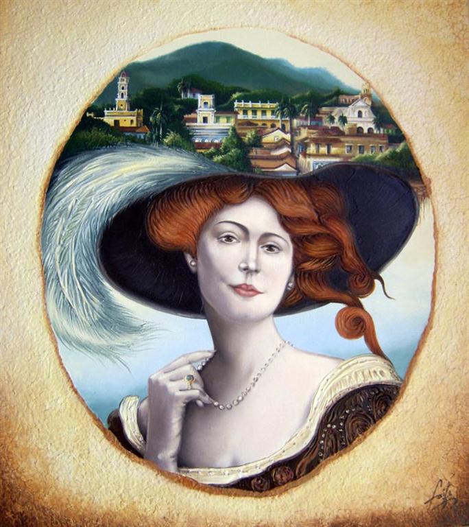 La perla de mis ojos (Oleo,collage/Lienzo) 100x80 cm