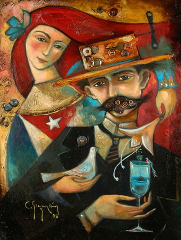 jose-marti-pintura-bandera-cubana