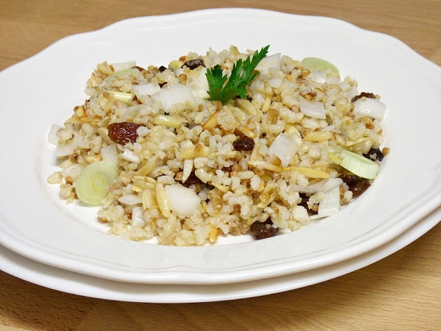 Ensalada quinoa y arroz integral 