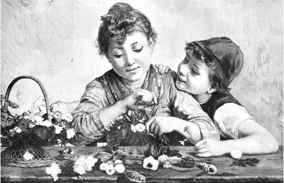 Las hermanitas floristas (Medium)