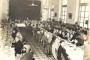 Banquete con los socios de la Agrupación Artística Gallega entre los años 1940 y 1950