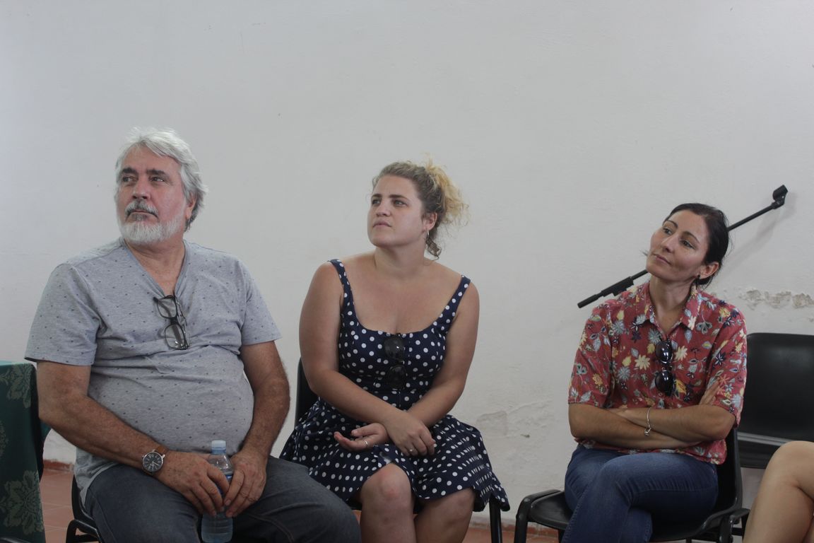 Carlos Alberto Masvidal, Glenda Pérez y Ailed Duarte, parte del equipo creativo