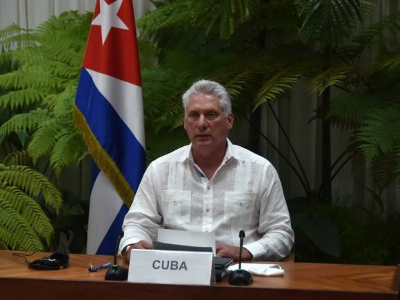 Díaz-Canel-en-Foro-Virtual-de-líderes-del-Foro-de-Sao-Paulo-ER-580x435