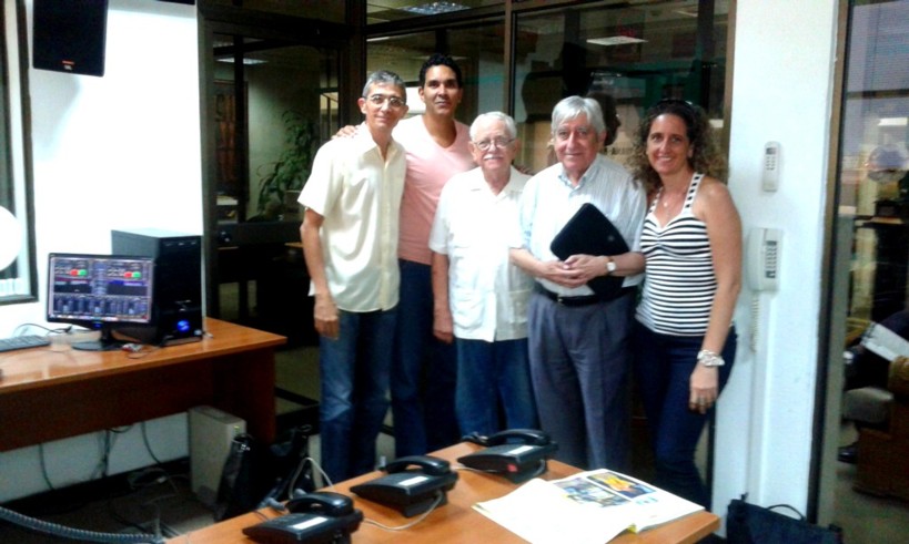 Con José Altshuler Presidente de la Soc Cuban de Historia de la Ciencia, y José Luis Nieto, académico y profesor de la Universidad de Zaragoza