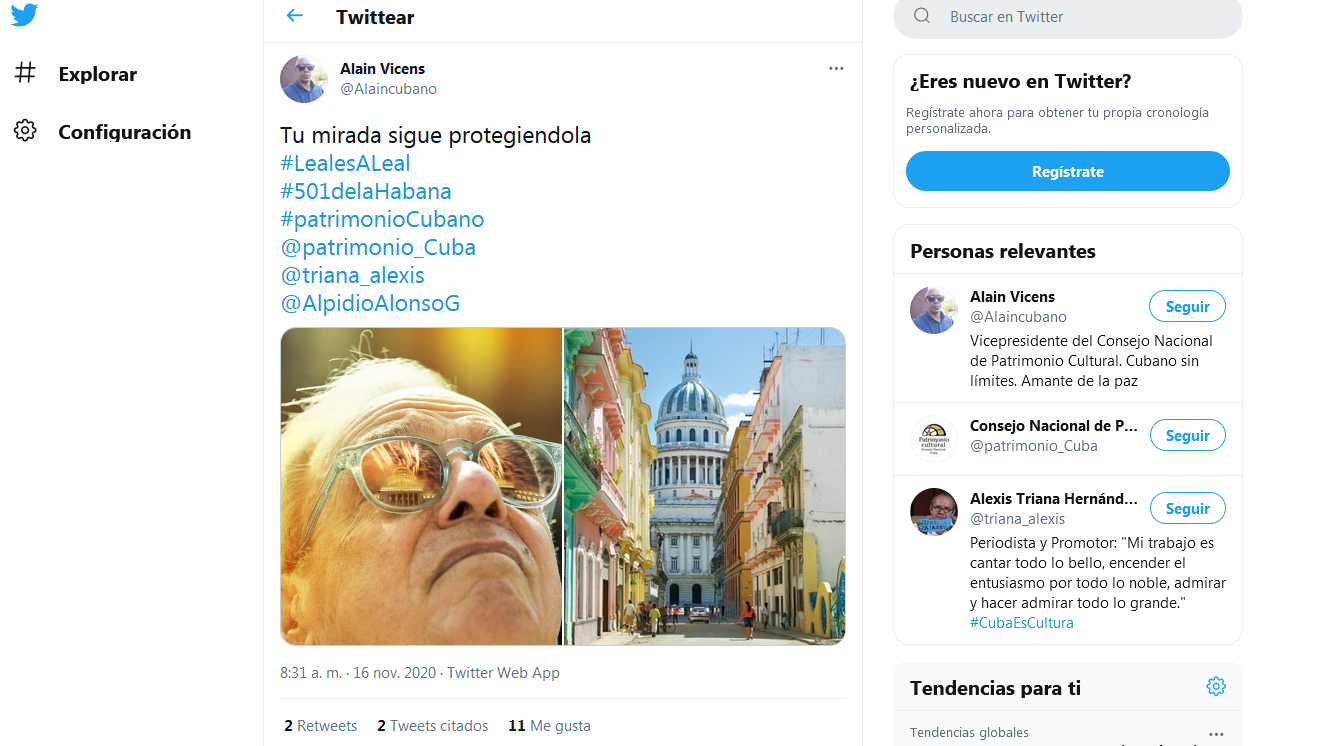 perfil alain vicens en twitter