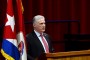 Miguel Díaz Canel Bermúdez, Presidente de la República y Primer Secretario del Partido Comunista de Cuba (CCPCC),  durante su intervención en el cierre del 8vo Congreso del Partido Comunista de Cuba (PCC), efectuado en el Palacio de Convenciones, en La Habana, el 19 de abril de 2021. ACN/FOTO/Ariel LEY ROYERO.