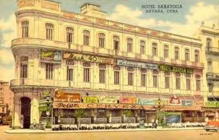 Marquesina del hotel Saratoga, década de 1940