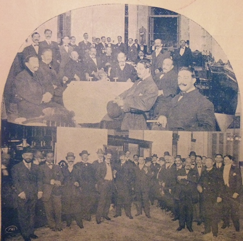 Asistentes a la inauguración, 1910
