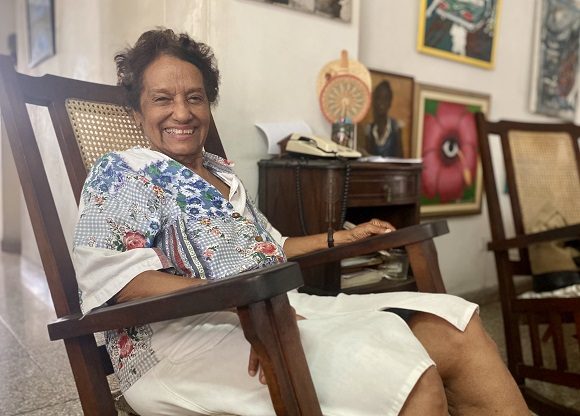 Marta Rojas, autora del libro el “El juicio del Moncada”. Foto: Cubadebate.