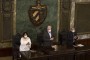 La rectora de la Universidad de La Habana, Miriam Nicado García; el presidente cubano Miguel Díaz-Canel y el director del Centro Fidel Castro Ruz, René González Barrios presidieron el acto. Foto: Irene Pérez/ Cubadebate.