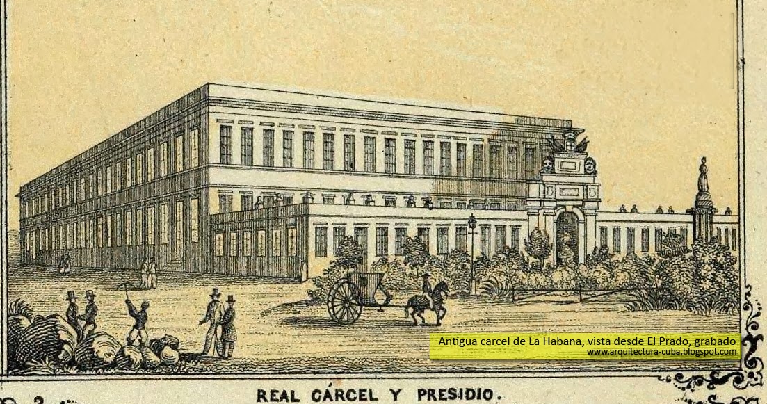 Grabado de la construcción histórica de la cárcel. (3)