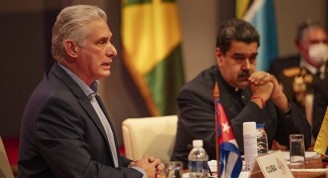 Díaz-Canel en XX Cumbre de la Alianza Bolivariana para los Pueblos de Nuestra América (ALBA-TCP). Foto: Alejandro Azcuy Domínguez.