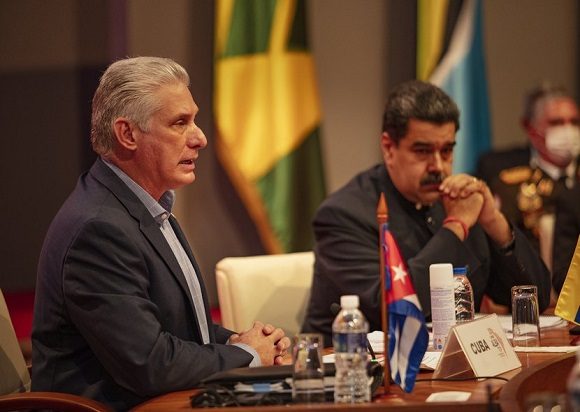 Díaz-Canel en XX Cumbre de la Alianza Bolivariana para los Pueblos de Nuestra América (ALBA-TCP). Foto: Alejandro Azcuy Domínguez.