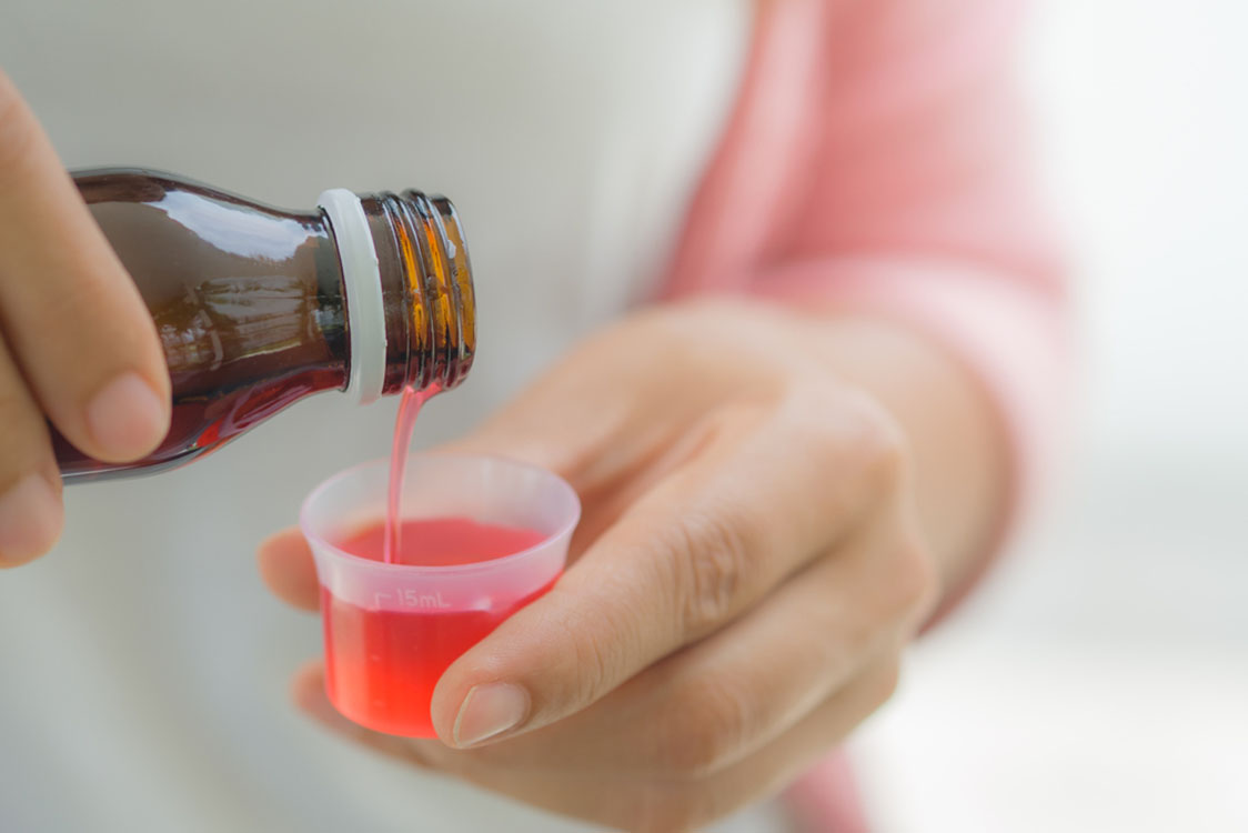 Healthcare,,People,And,Medicine,Concept,-,Woman,Pouring,Medication,Or