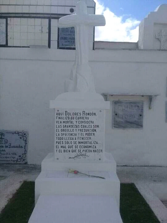 Epitafio a Dolores Rondón Cementerio General de Camagüey