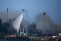 Tercer día del incendio en la Base de Supertanqueros de Matanzas. Foto: Ismael Francisco/AP.