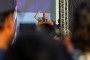 Ulises Guilarte de Nacimiento, Secretario General de la Central de Trabajadores de Cuba, pronunció las palabras de clausura en el acto por el día de los trabajadores, celebrado en la Tribuna Antimperialista José Martí. Foto: Abel Padrón Padilla/ Cubadebate