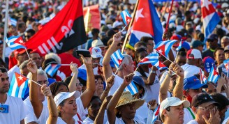 Acto por el día internacional de los trabajadores realizado en La Habana. Foto: Abel Padrón Padilla/ Cubadebate