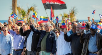 Acto de rechazo a la agresión militar a Venezuela. Foto: Abel Padrón Padilla/ Cubadebate.