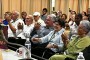 Momentos del Foro Arte Fiel que se desarrolló en el Palacio de las Convenciones en el 1er coloquio internacional "Fidel: legado y futuro."