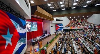 Inauguran en La Habana I Coloquio Internacional “Fidel: legado y futuro”. Foto: Enrique González (Enro)/ Cubadebate.